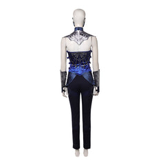Cosplay Costume Kitana Mortal Kombat 2(2026) Film Cosplay Tenue Bleue et Noire Femme