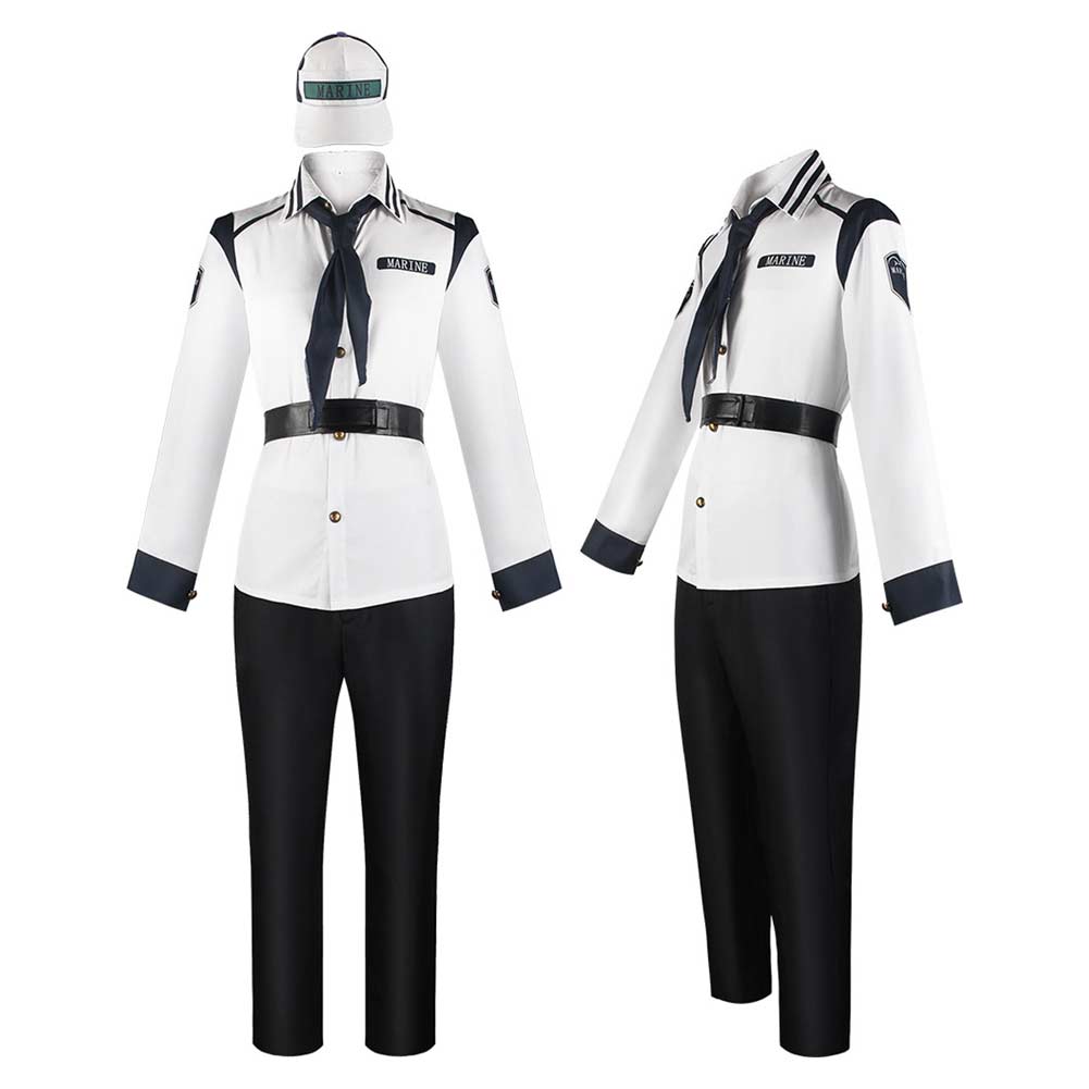 Cosplay Costume Koby One Piece Live Action 2(2026) TV Cosplay Tenue Blanche et Noire Homme
