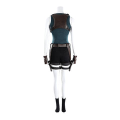 Cosplay Costume Lara Croft Tomb Raider Live Action(2026) TV Cosplay Tenue Noire et Bleue Femme