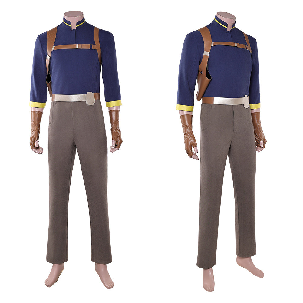 Cosplay Costume Lawson Maul: Seigneur de l'Ombre(2026) TV Cosplay Tenue Bleue et Grise Homme