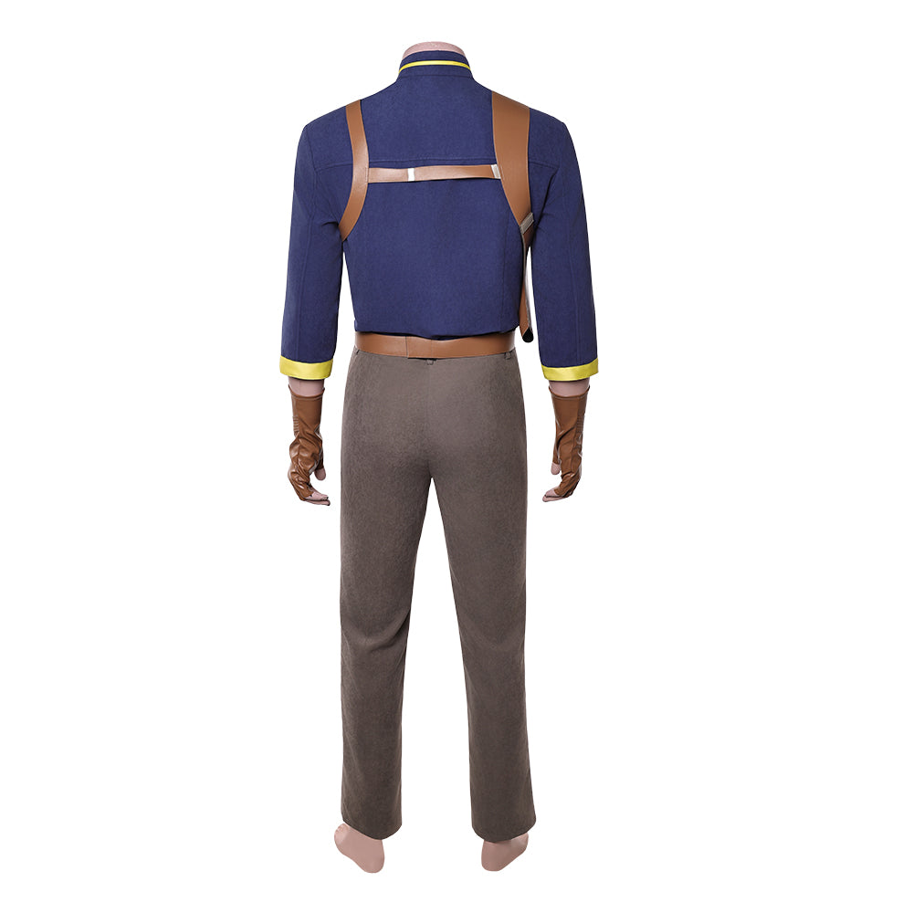 Cosplay Costume Lawson Maul: Seigneur de l'Ombre(2026) TV Cosplay Tenue Bleue et Grise Homme