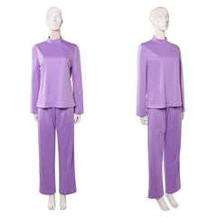 Cosplay Costume Linda Ann Droid(2026) TV Cosplay Tenue Violette Femme
