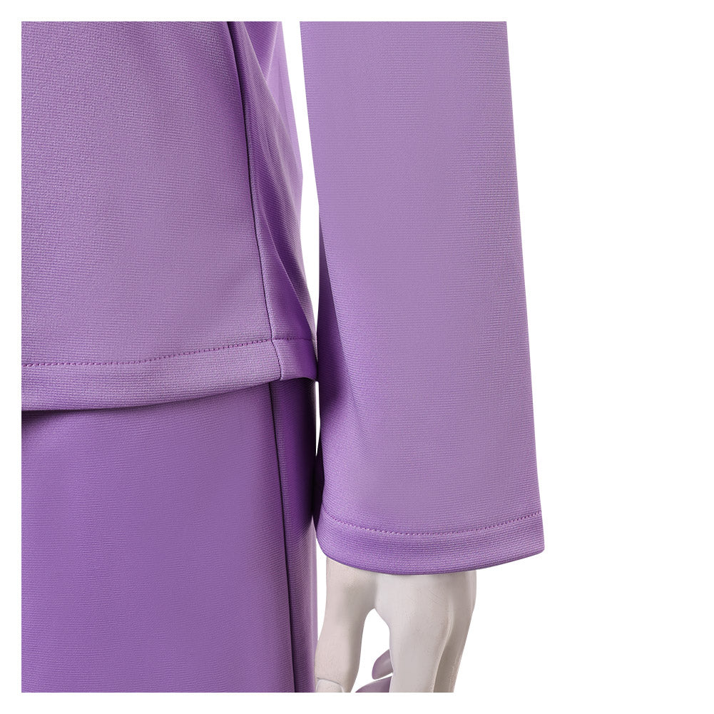Cosplay Costume Linda Ann Droid(2026) TV Cosplay Tenue Violette Femme