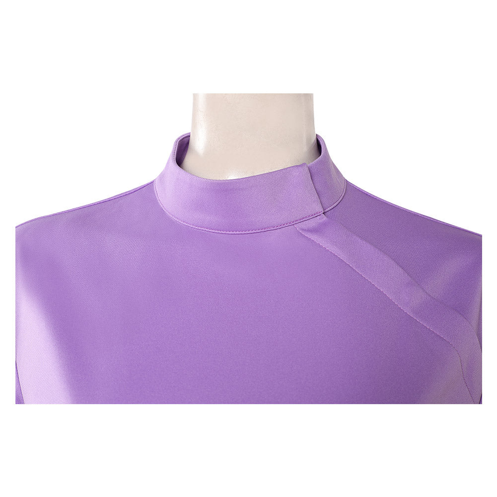 Cosplay Costume Linda Ann Droid(2026) TV Cosplay Tenue Violette Femme