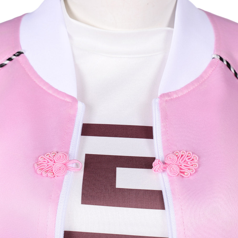 Cosplay Costume Lu Shaotang Sakamoto Days(2026) Film Cosplay Tenue Rose et Noire Femme