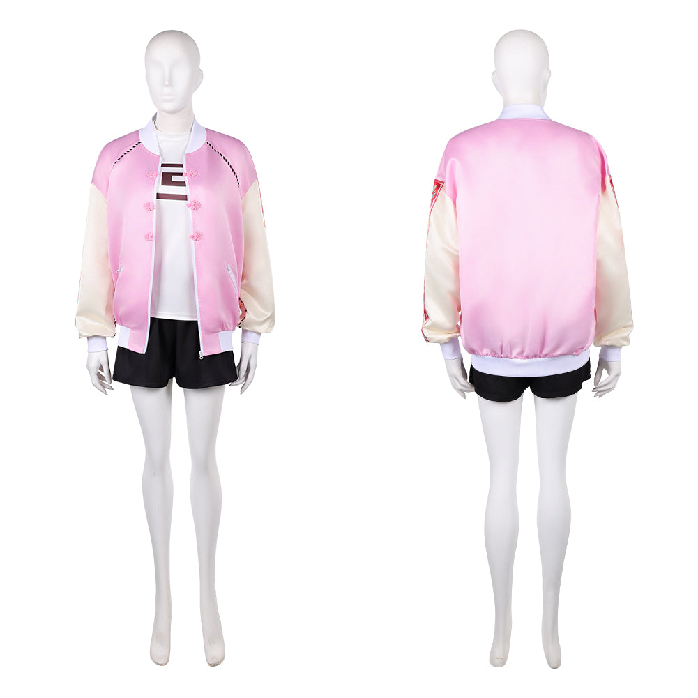 Cosplay Costume Lu Shaotang Sakamoto Days(2026) Film Cosplay Tenue Rose et Noire Femme