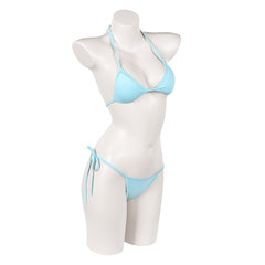 Cosplay Costume Lucia Caminos GTA(2026) Jeu Cosplay Maillot de Bain Bikini Bleu Femme