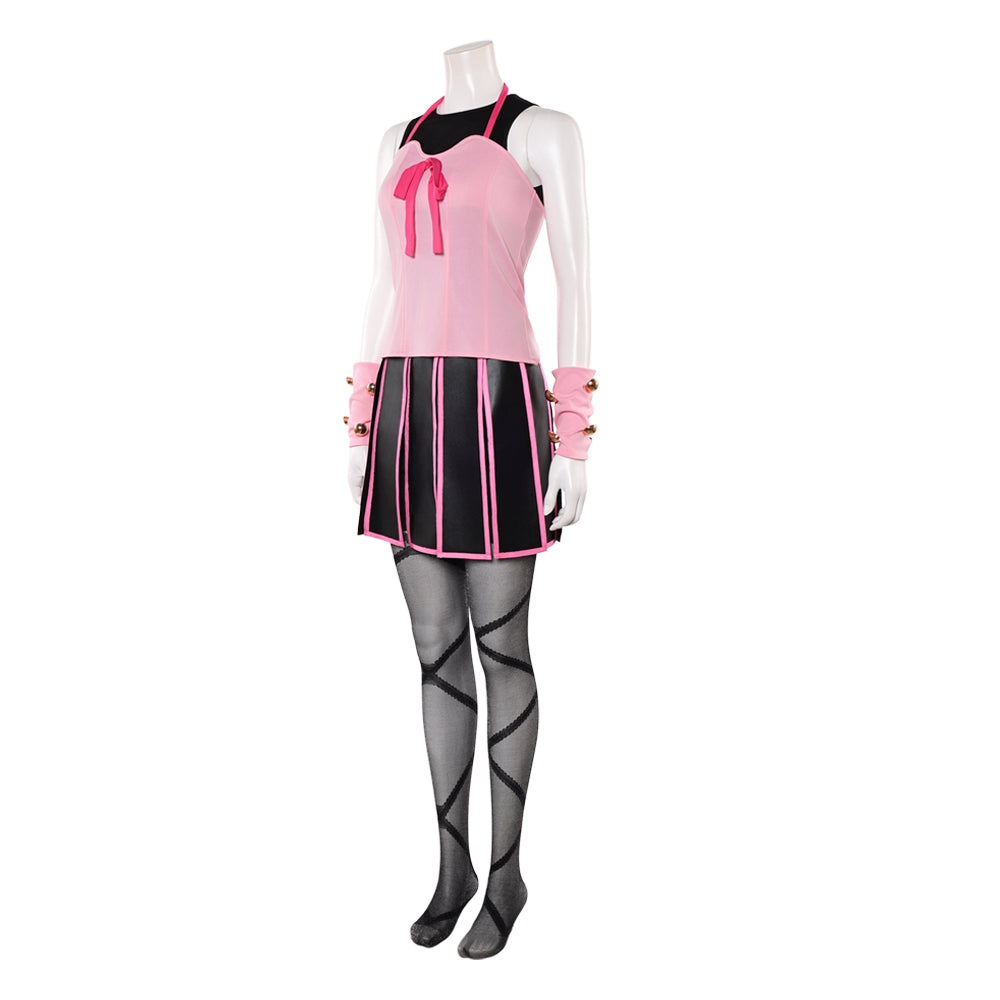 Cosplay Costume Lucy Steel JJBA 7(2026) Anime Cosplay Tenue Rose et Noire Femme