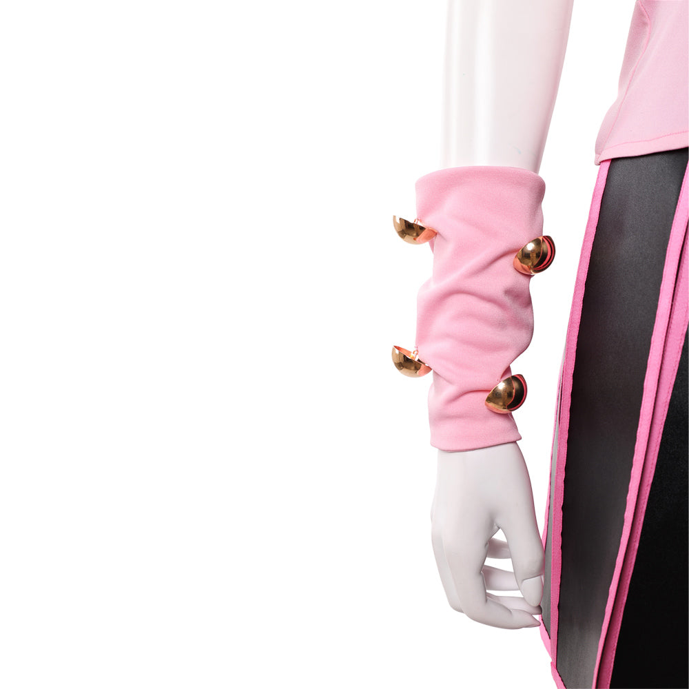 Cosplay Costume Lucy Steel JJBA 7(2026) Anime Cosplay Tenue Rose et Noire Femme