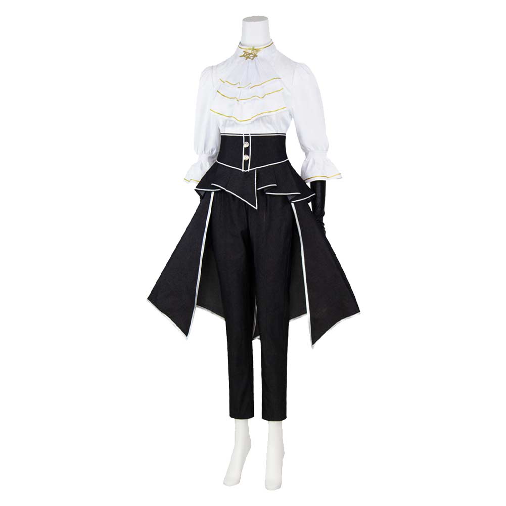 Cosplay Costume Maelle Clair Obscur: Expedition 33 Jeu Cosplay Tenue Noire et Blanche Femme