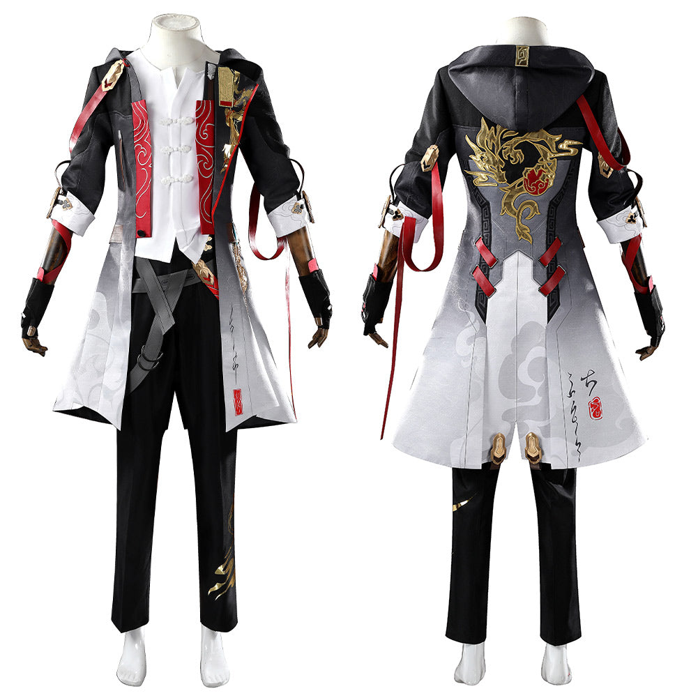 Cosplay Costume Male Trailblazer Honkai: Star Rail Jeu Cosplay Tenue Blanche et Noire Homme