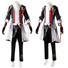 Cosplay Costume Male Trailblazer Honkai: Star Rail Jeu Cosplay Tenue Blanche et Noire Homme