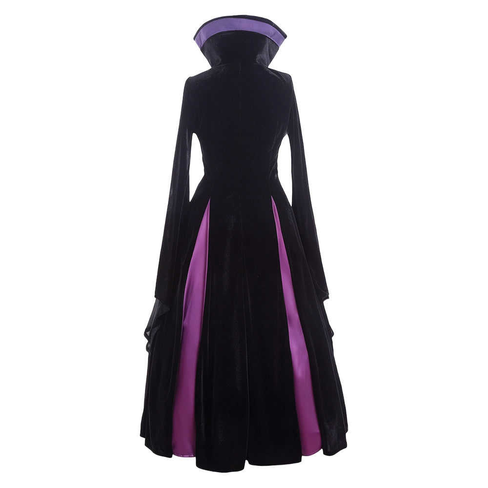 Cosplay Costume Maléfique Film Cosplay Tenue Noire et Violette Femme
