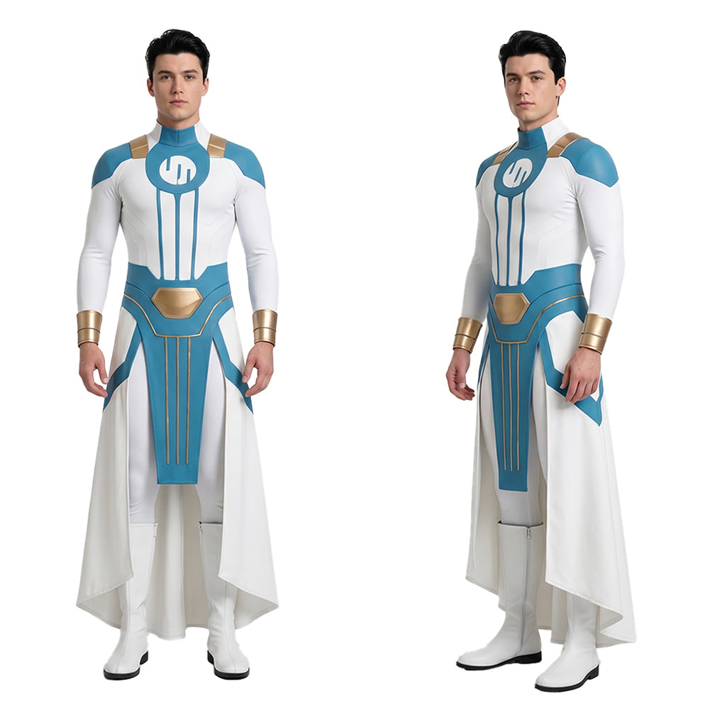 Cosplay Costume Mark Grayson Invincible 4(2026) TV Cosplay Combinaison Bleue Homme