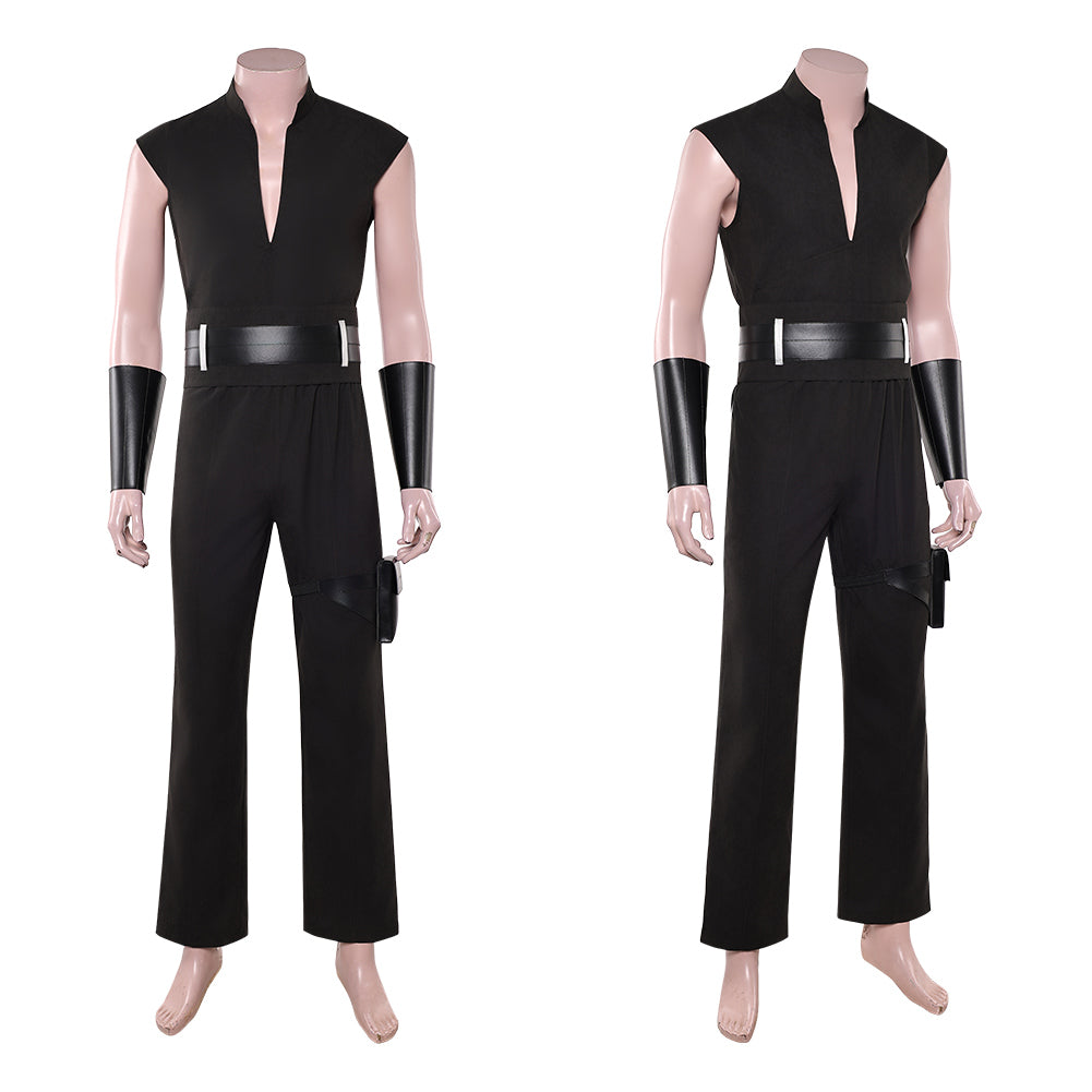 Cosplay Costume Maul Maul: Seigneur de l'Ombre(2026) TV Cosplay Tenue Noire de Gilet Homme