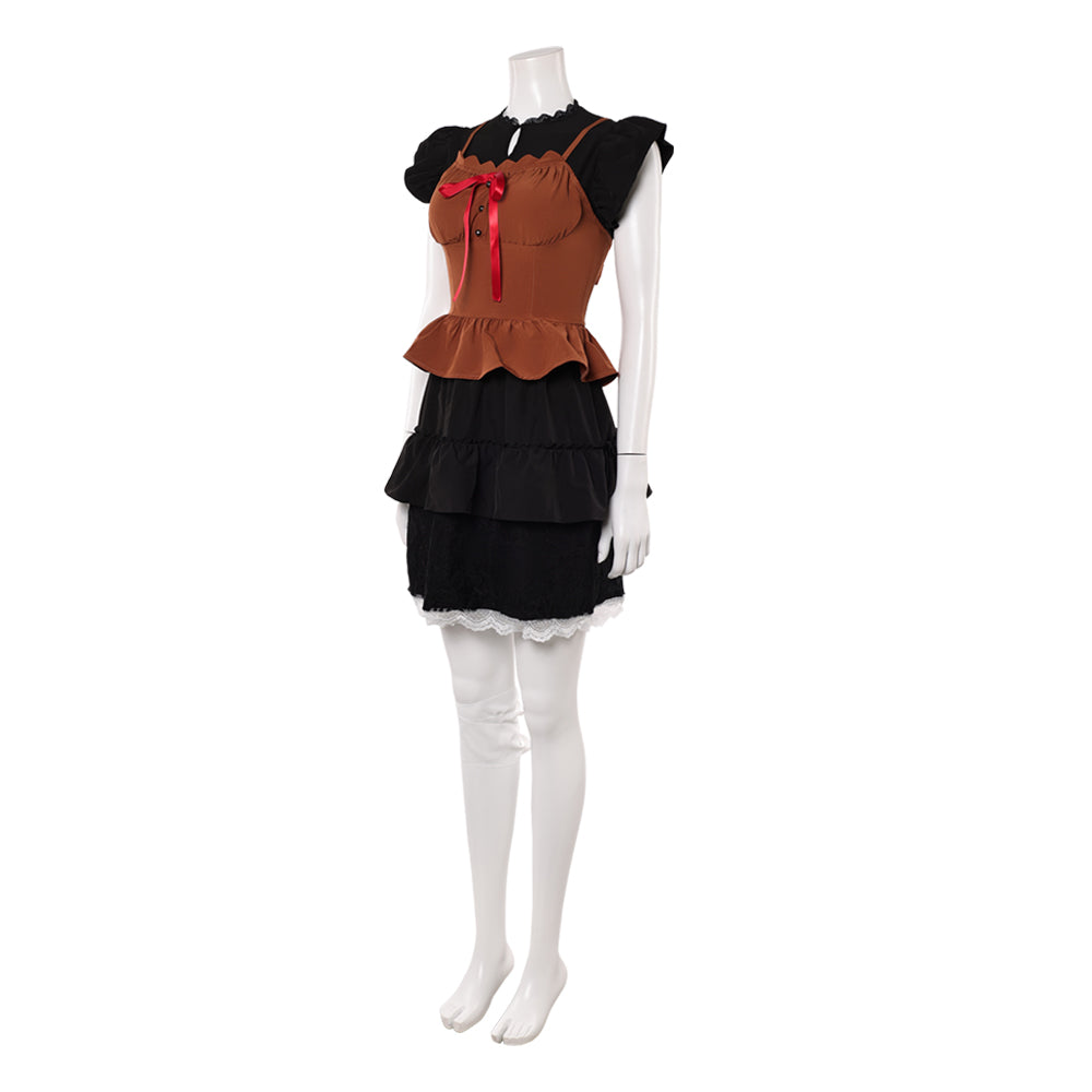 Cosplay Costume Mayu Amakura Fatal Frame 2 Remake(2026) Jeu Cosplay Robe Noire et Brune Tenue Femme