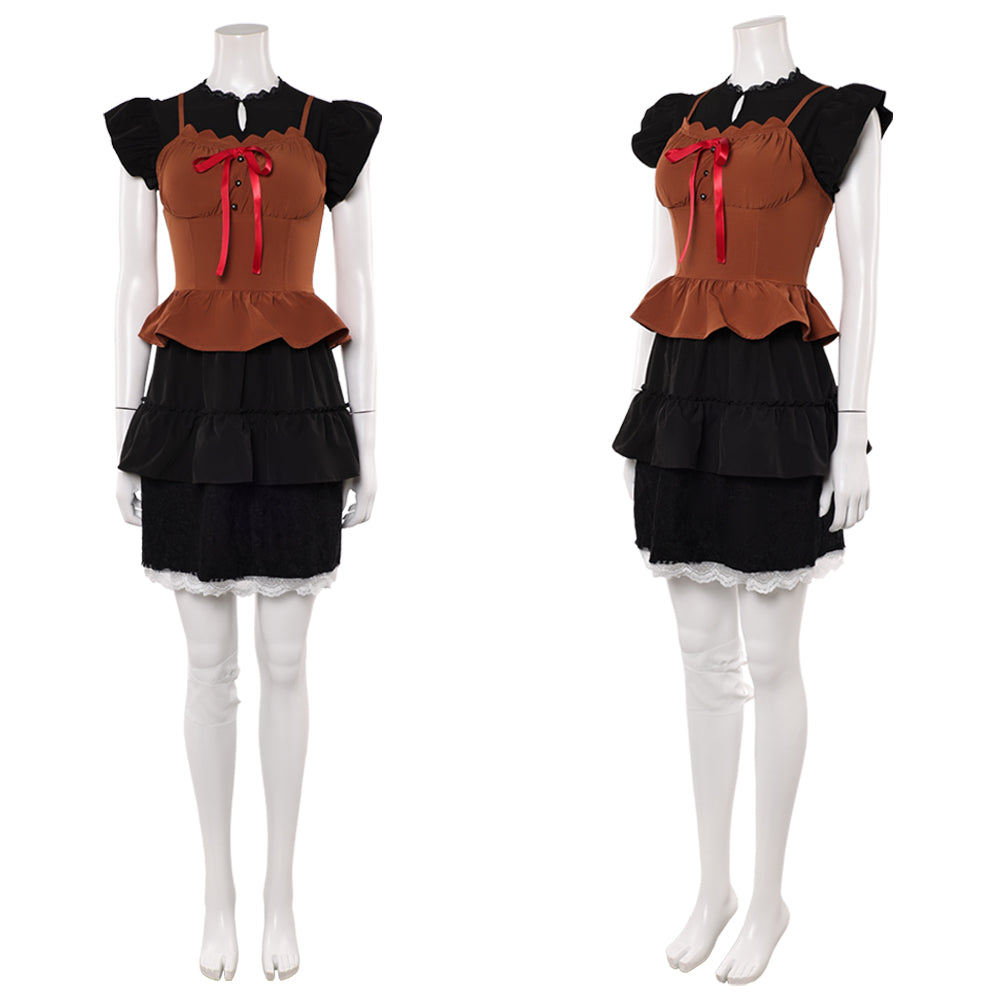 Cosplay Costume Mayu Amakura Fatal Frame 2 Remake(2026) Jeu Cosplay Robe Noire et Brune Tenue Femme