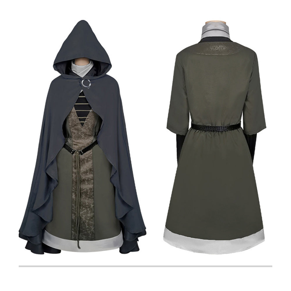 Cosplay Costume Melina Elden Ring Jeu Cosplay Tenue Verte et Noire Femme