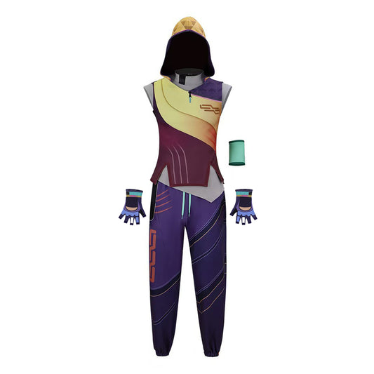 Cosplay Costume Miks Valorant Jeu Cosplay Tenue Jaune Homme