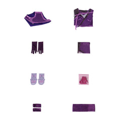 Cosplay Costume Mileena Mortal Kombat 2(2026) Film Cosplay Tenue Violette Femme