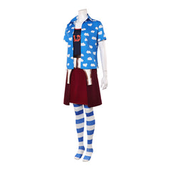 Cosplay Costume Miss Goldenweek One Piece Live Action 2(2026) TV Cosplay Tenue Bleue et Rouge Femme