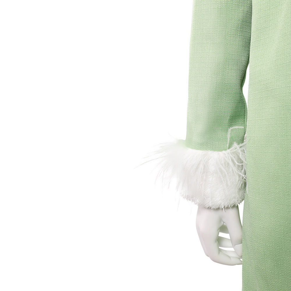 Cosplay Costume Miss Wednesday One Piece Live Action 2(2026) TV Cosplay Tenue Verte et Violette Femme