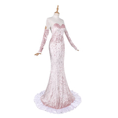 Cosplay Costume Mizi Alien Stage(2026) TV Cosplay Robe Rose Claire Femme
