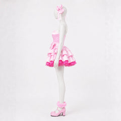 Cosplay Costume Mizi Alien Stage(2026) TV Cosplay Robe Rose Femme