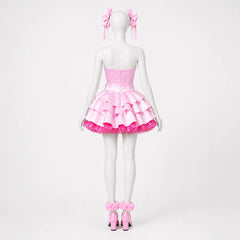 Cosplay Costume Mizi Alien Stage(2026) TV Cosplay Robe Rose Femme