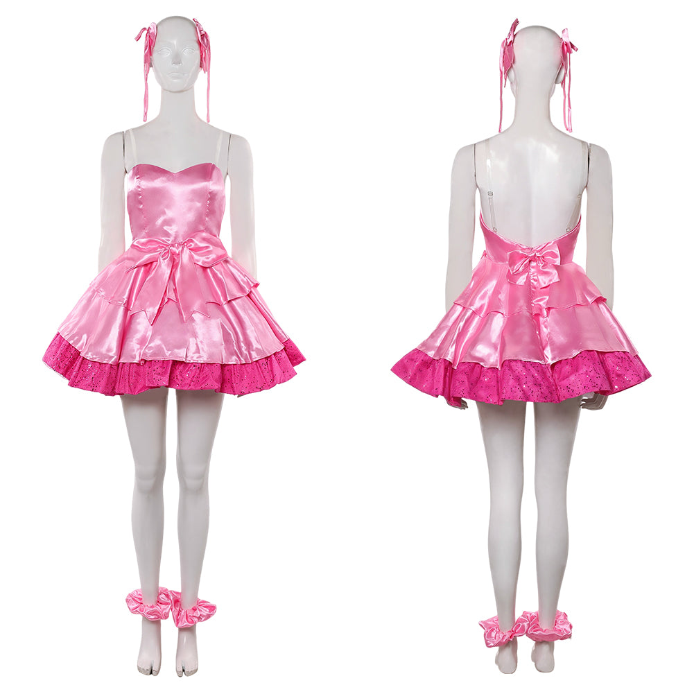 Cosplay Costume Mizi Zombie Stage Alien Stage(2026) TV Cosplay Robe Rose Femme Ver.2