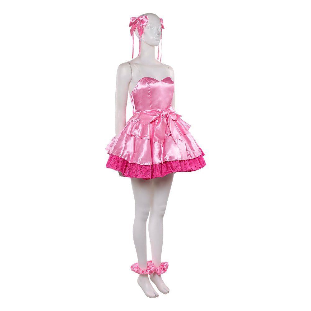 Cosplay Costume Mizi Zombie Stage Alien Stage(2026) TV Cosplay Robe Rose Femme Ver.2