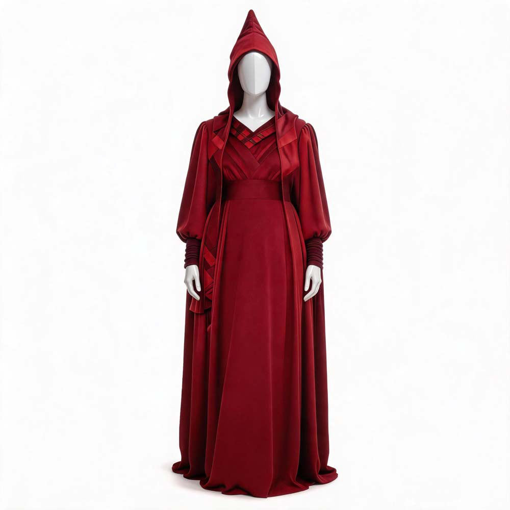 Cosplay Costume Mother Talzin La Guerre des Étoiles The Clone Wars TV Cosplay Robe Rouge Femme
