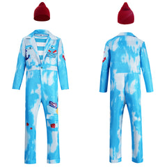 Cosplay Costume Mr. Smee Descendants: Wicked Wonderland(2026) Film Cosplay Combinaison Bleue Homme