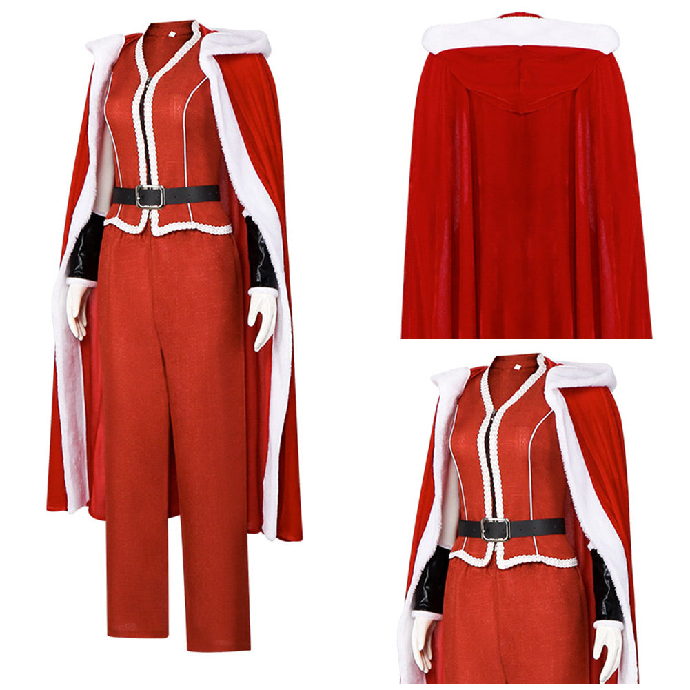 Cosplay Costume Mrs. Claus Violent Night 2(2026) Film Cosplay Tenue Rouge Homme