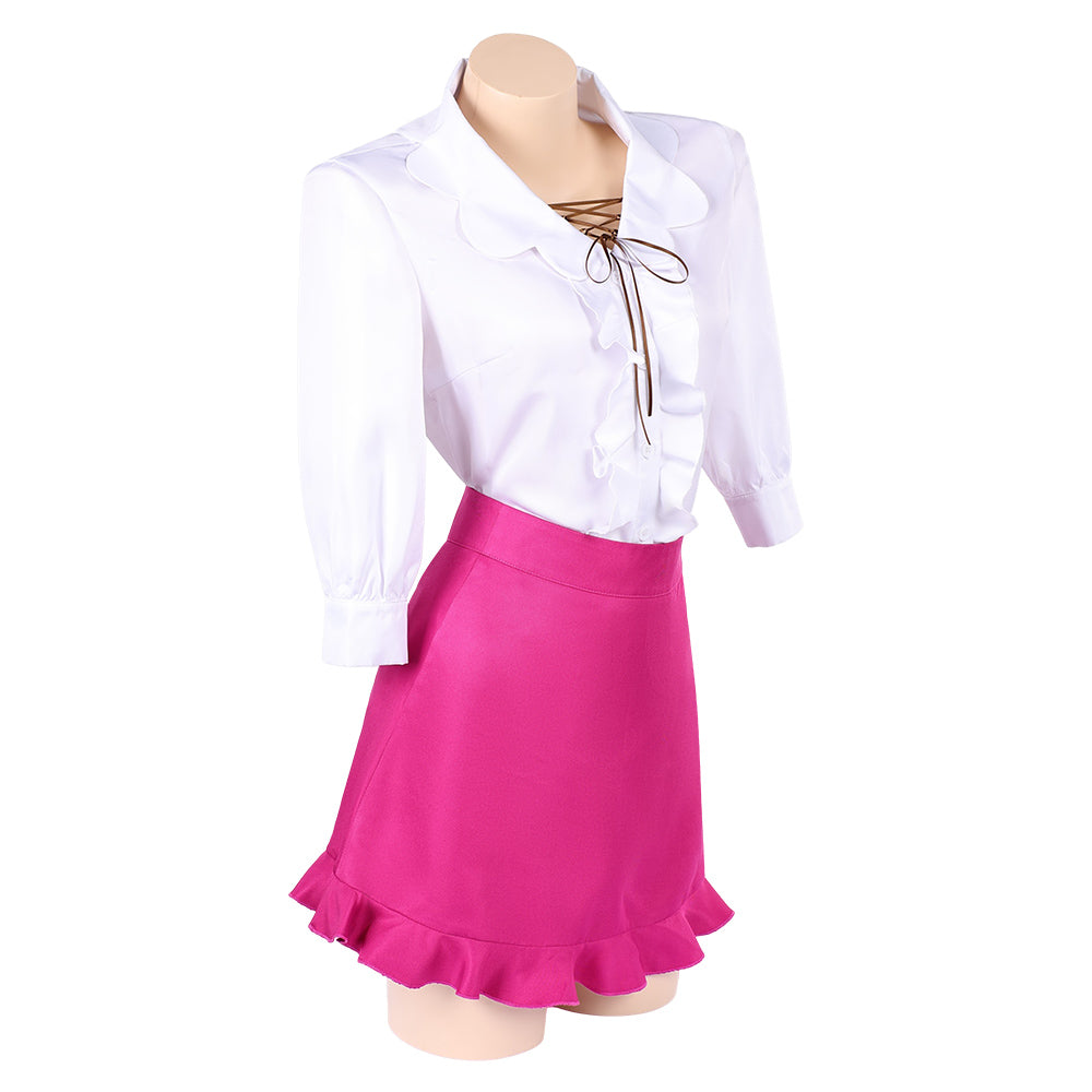 Cosplay Costume Nami One Piece Heroines(2026) Anime Cosplay Tenue Blanche et Rose Femme