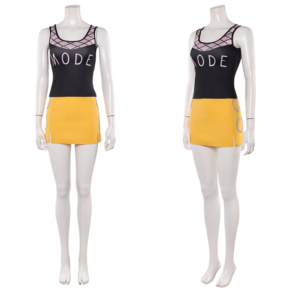 Cosplay Costume Nami One Piece Live Action 2(2026) TV Cosplay Tenue Jaune et Noire Femme