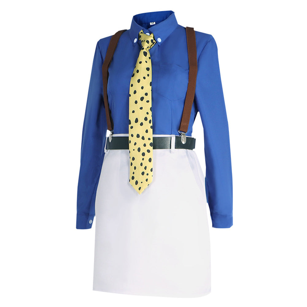 Cosplay Costume Nanami Kento Anime Cosplay Tenue Blanche et Bleue Femme
