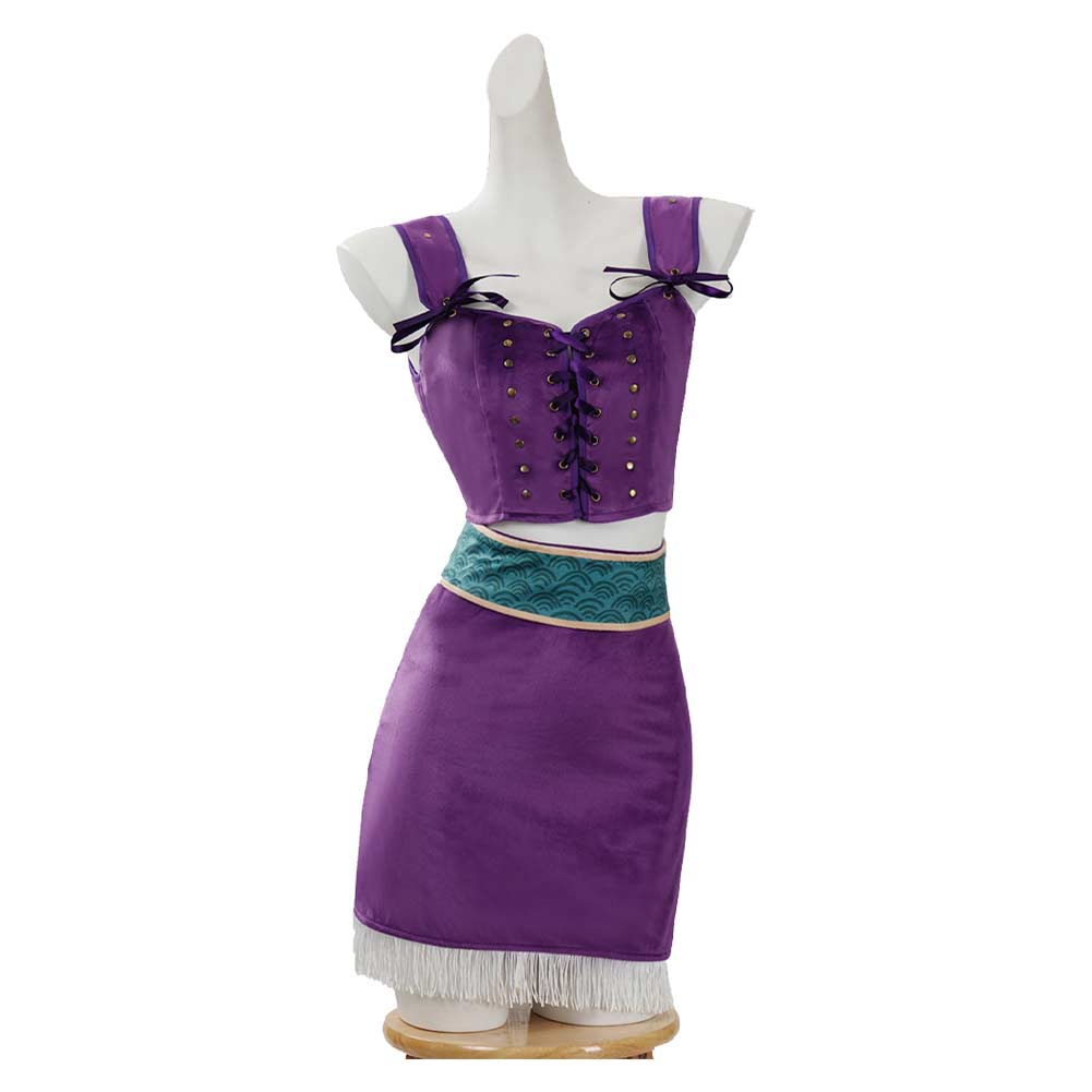 Cosplay Costume Nico Robin One Piece Live Action 2(2026) TV Cosplay Tenue et Chapeau Violette Femme