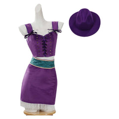 Cosplay Costume Nico Robin One Piece Live Action 2(2026) TV Cosplay Tenue et Chapeau Violette Femme