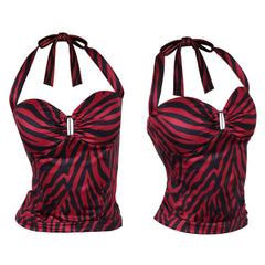 Cosplay Costume Nikki Obsession(2026) Film Cosplay Haut Rouge et Noir Femme