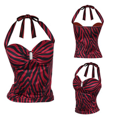 Cosplay Costume Nikki Obsession(2026) Film Cosplay Haut Rouge et Noir Femme