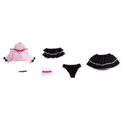 Cosplay Costume Noi Komazawa Cosmic Princess Kaguya(2026) Anime Cosplay Maillot de Bain Rose et Noir Femme