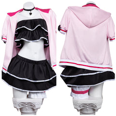 Cosplay Costume Noi Komazawa Cosmic Princess Kaguya(2026) Anime Cosplay Maillot de Bain Rose et Noir Femme