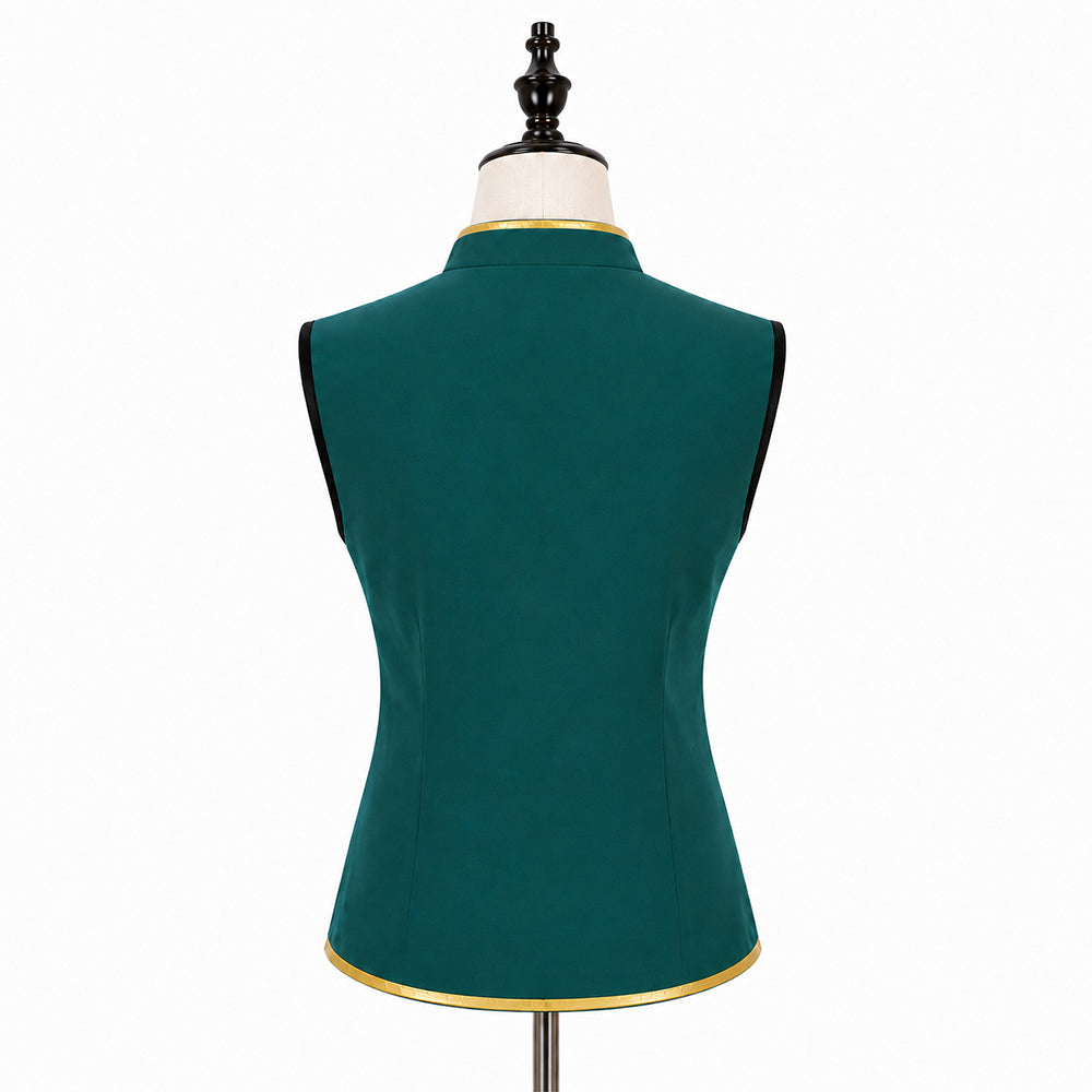Cosplay Costume Olaf La Reine des Neiges Film Cosplay Gilet Vert Homme