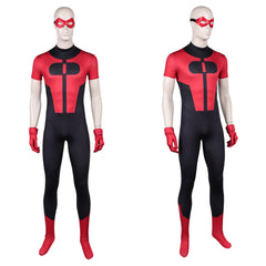 Cosplay Costume Oliver Grayson Invincible 4(2026) TV Cosplay Combinaison Noire et Rouge Homme