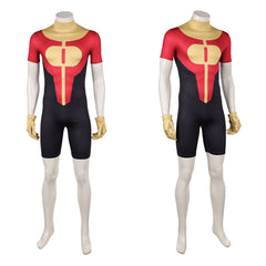 Cosplay Costume Oliver Grayson Invincible 4(2026) TV Cosplay Combinaison Rouge et Jaune Homme