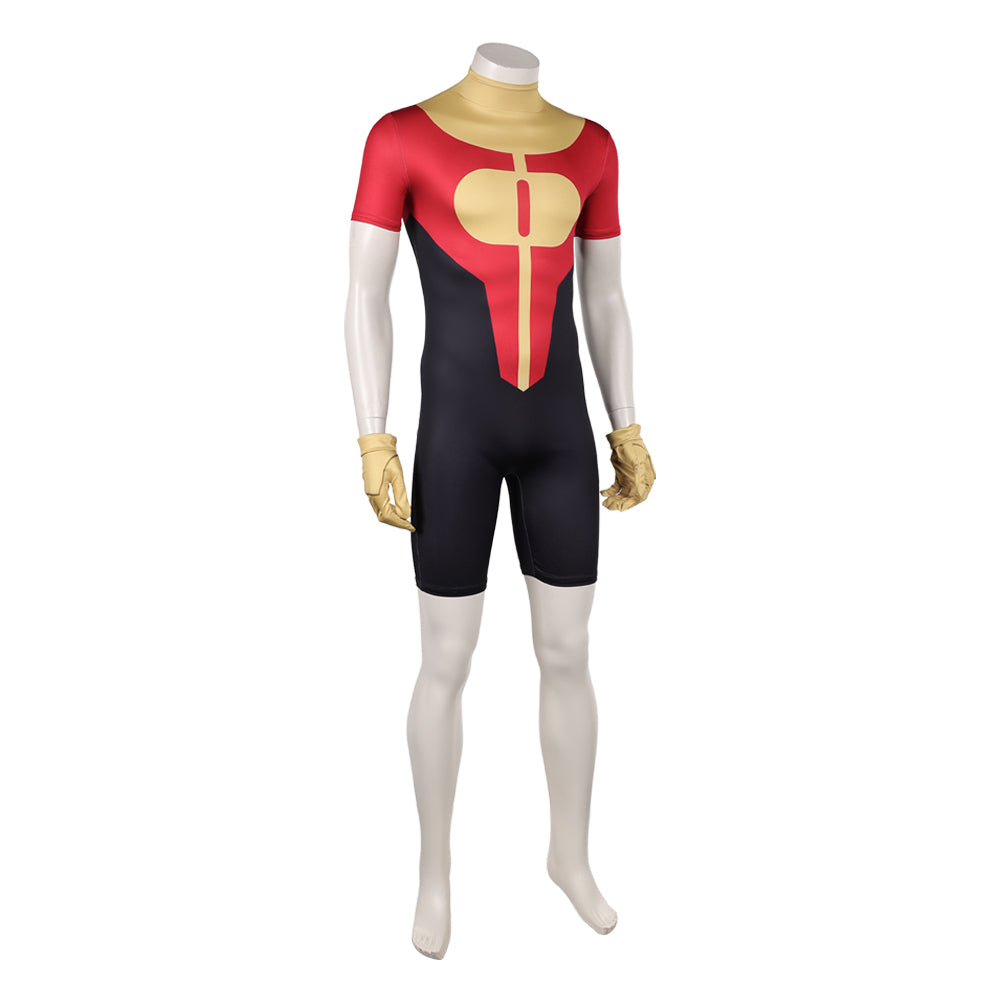 Cosplay Costume Oliver Grayson Invincible 4(2026) TV Cosplay Combinaison Rouge et Jaune Homme