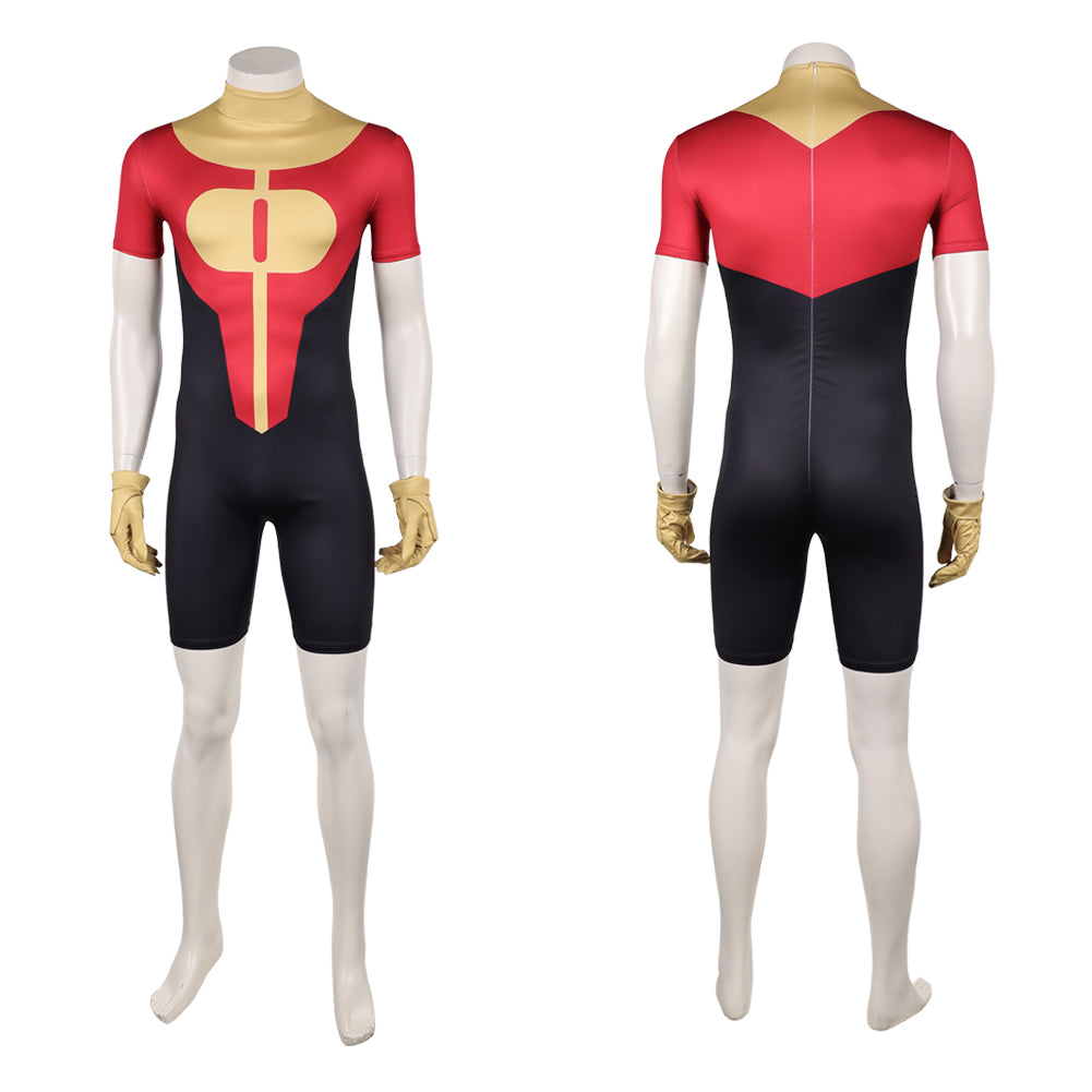 Cosplay Costume Oliver Grayson Invincible 4(2026) TV Cosplay Combinaison Rouge et Jaune Homme