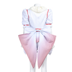 Cosplay Costume Pennywise It Film Cosplay Tenue Blanche Femme