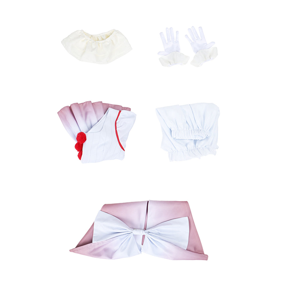 Cosplay Costume Pennywise It Film Cosplay Tenue Blanche Femme